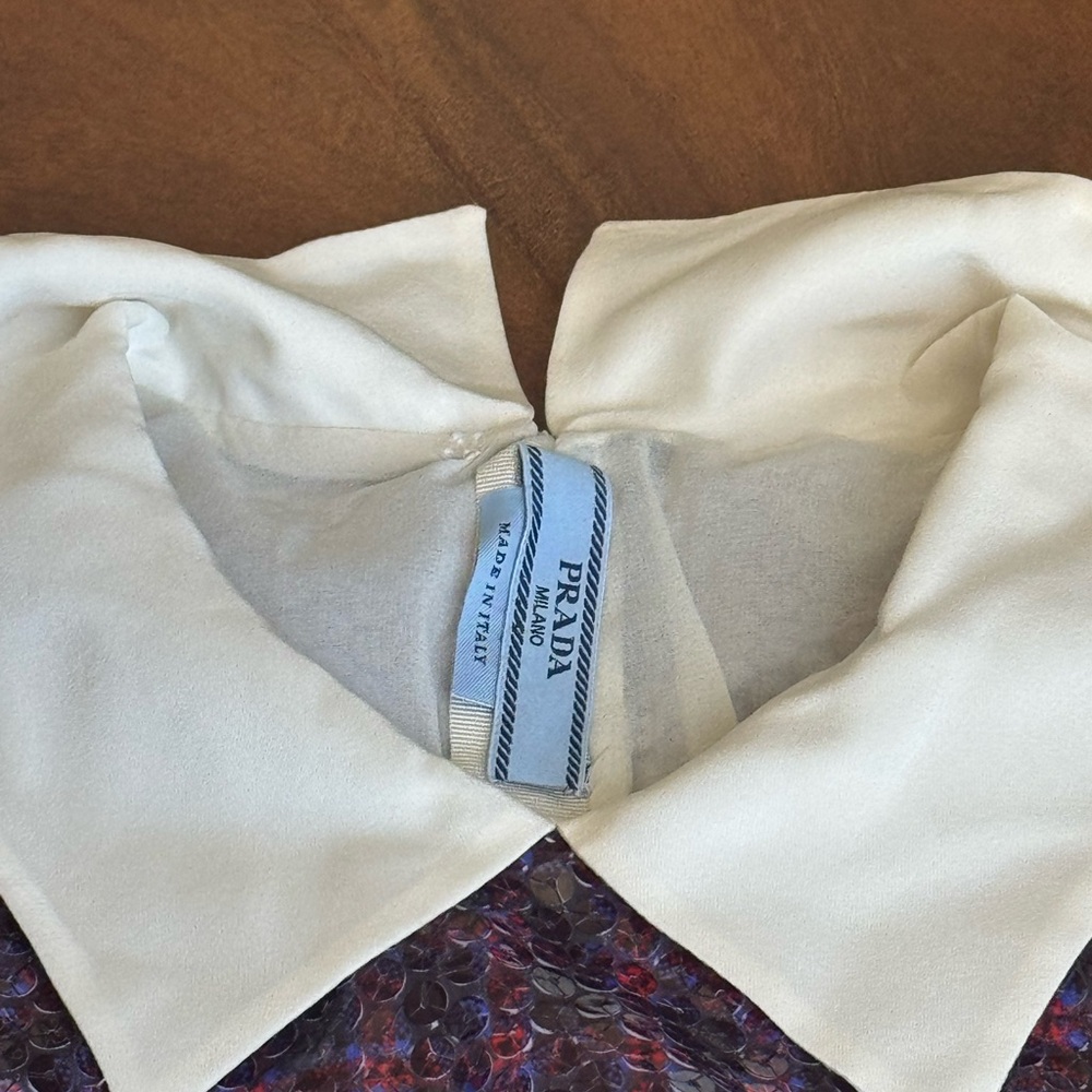 Prada Sequin Collared Top - image 3